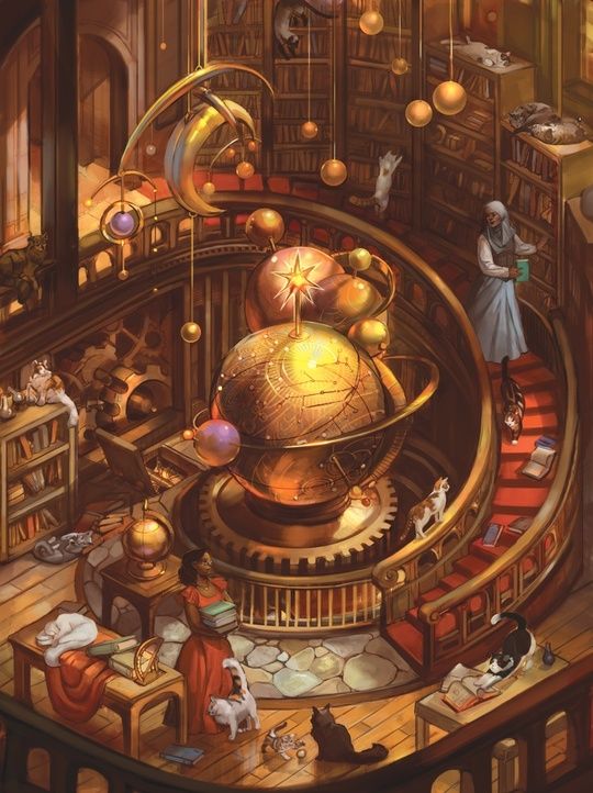 The Scholars' Tower, an art print by Julie Dillon.jpg